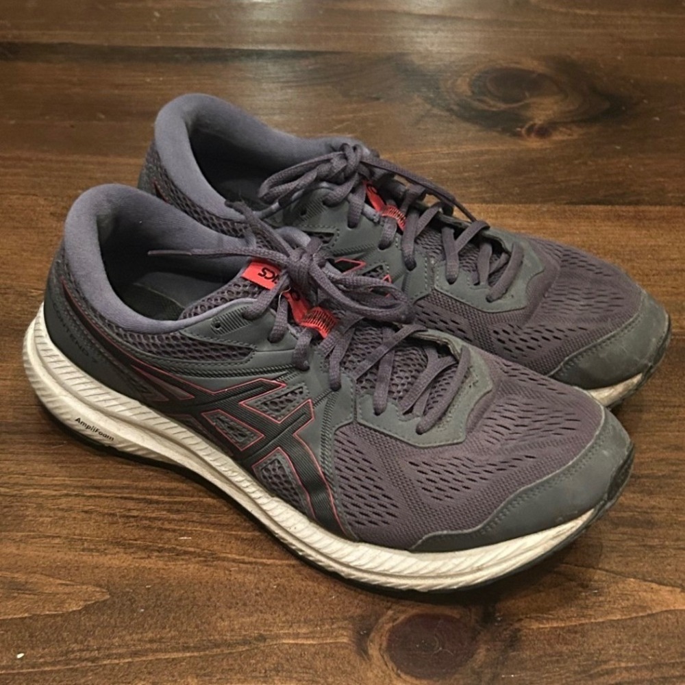 ASICS‎ Gel-Contend 7 Running Shoes Mens 10.5 Grey AmpliFoam Low Top Sneakers